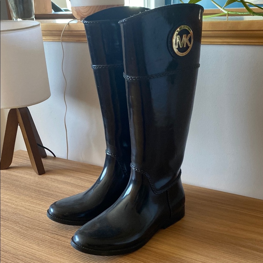Michael Kors Black Rain Boots